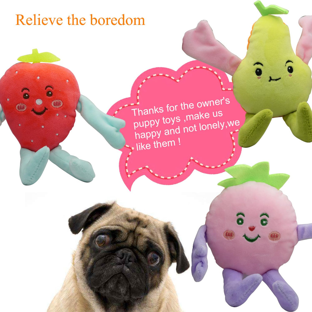 Jouet YUNKINGDOM dentition peluche avec sifflet pour chiot en période de poussée.