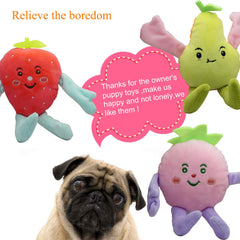 Jouet YUNKINGDOM dentition peluche avec sifflet pour chiot en période de poussée.