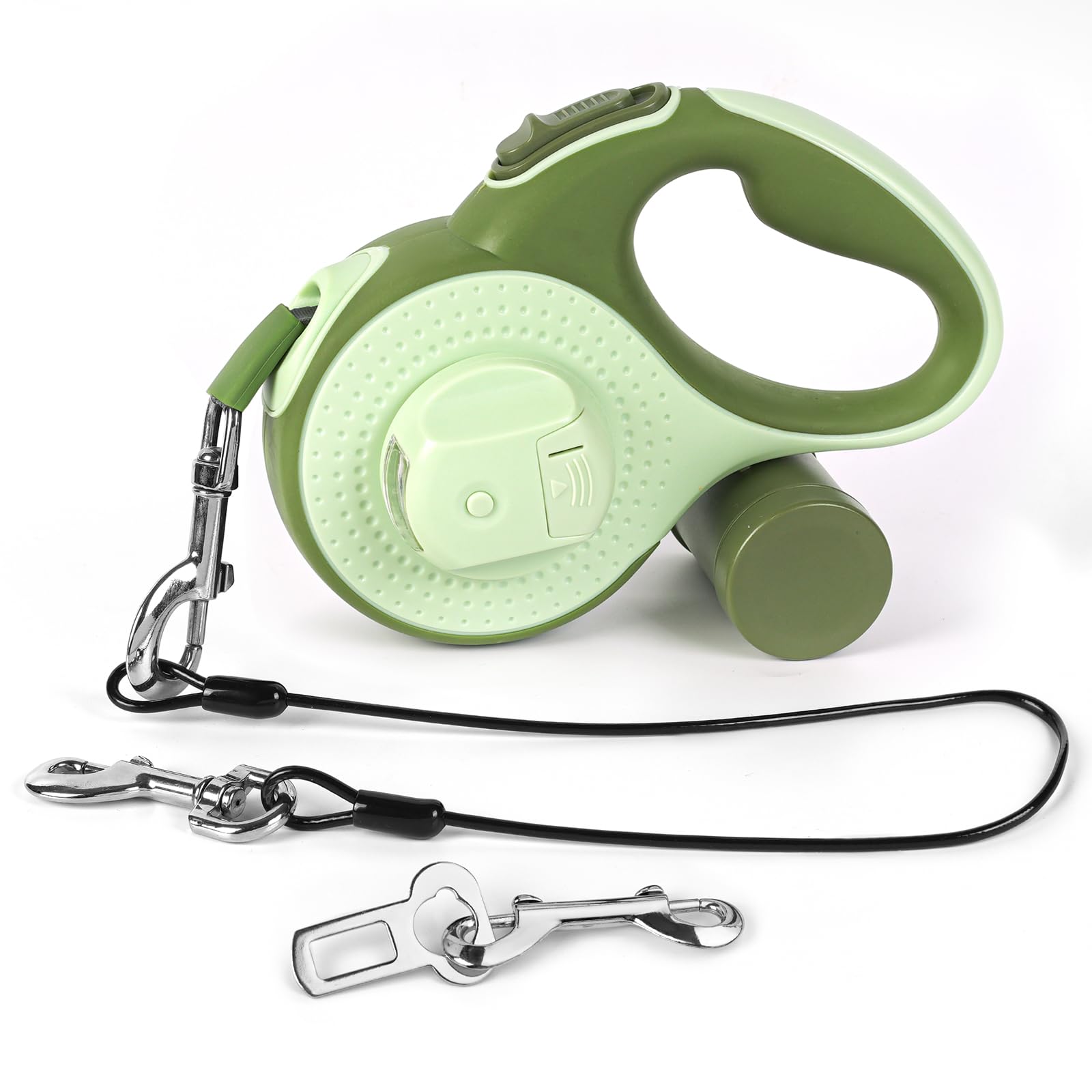Laisse YunoEntona avec ouverture 360 pour un enroulement fluide sans nœuds.