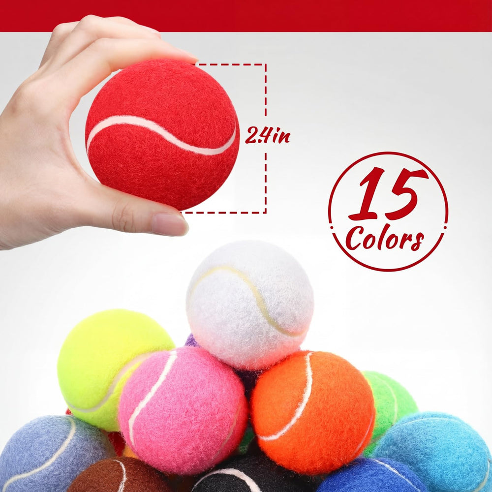 Balles tennis chien Yunsailing, couleurs vives pour stimuler l'attention.