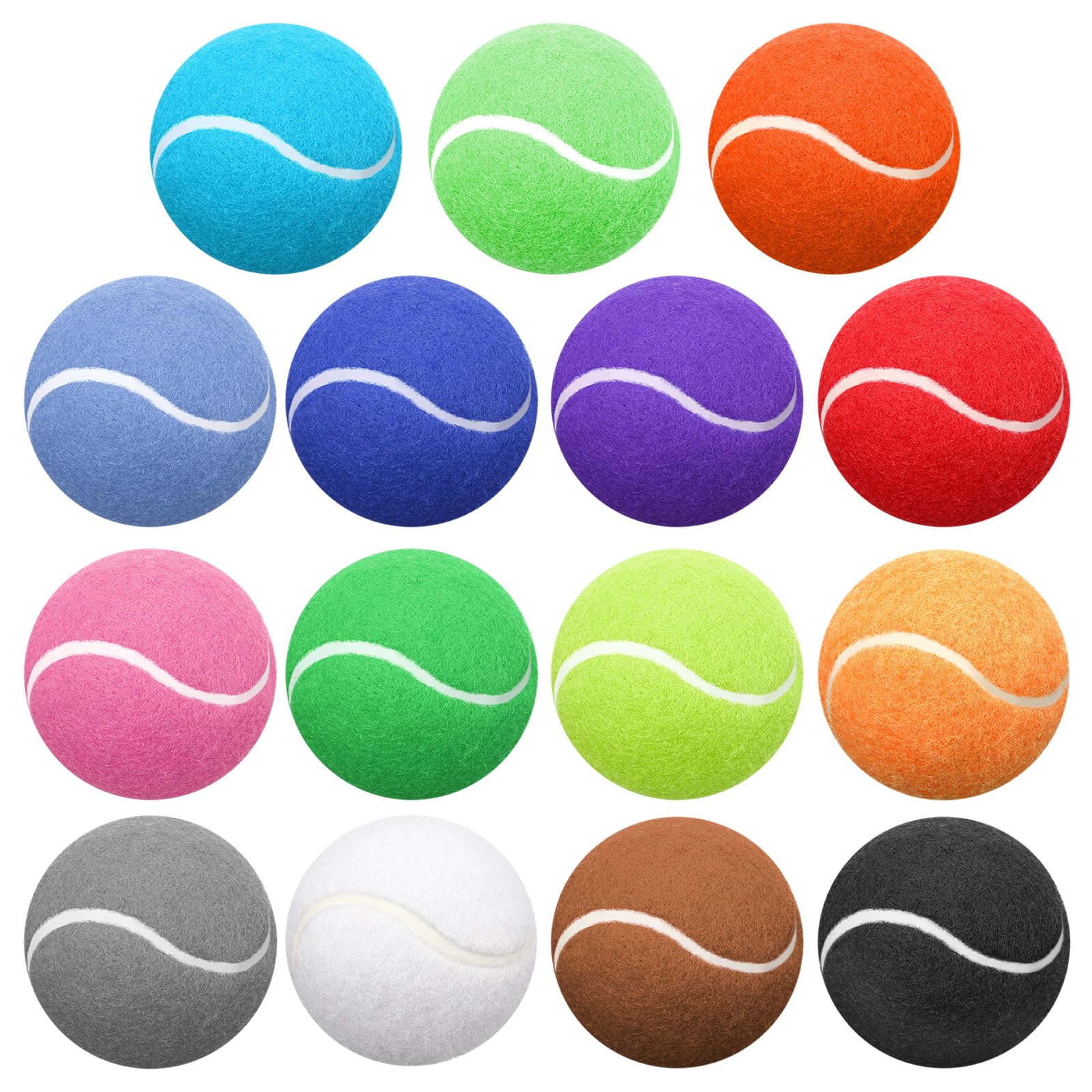 Balles tennis chien Yunsailing 2,5 pouces; ensemble de 45 pour jeux actifs.