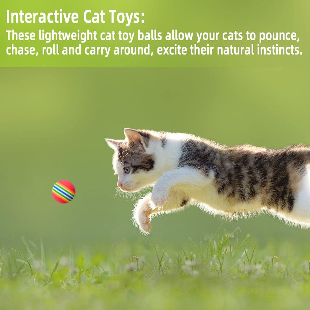 Jouet Yuntop pour chat, balle légère pour jeu intérieur et interaction.