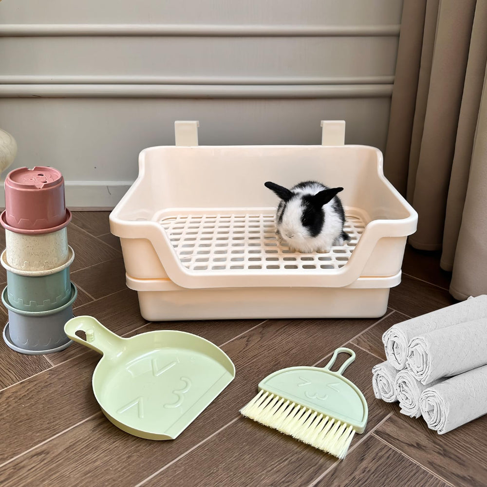Yuoaes litière pour lapin – tapis absorbants facilitant le nettoyage.