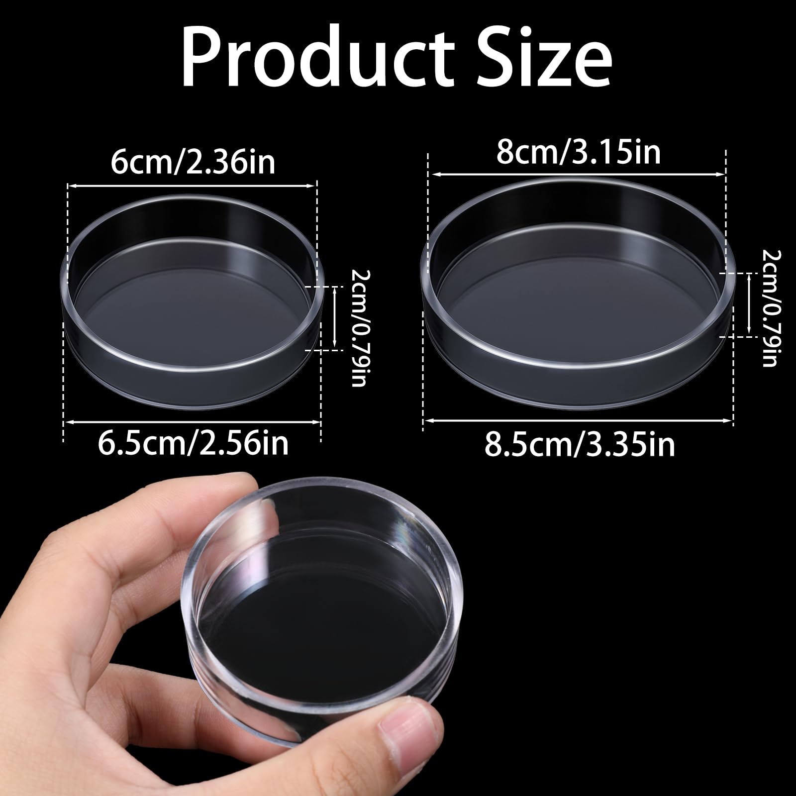 Yuomeaz assiette aquarium transparente, vision complète des restes de nourriture