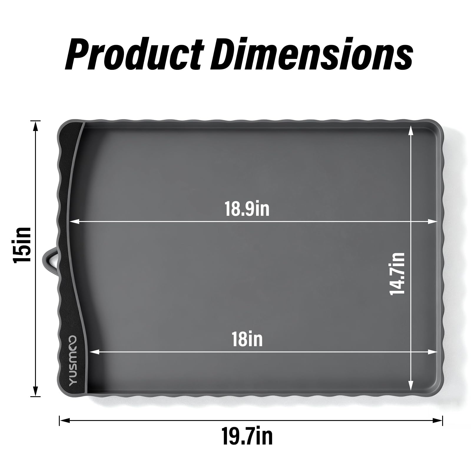 Tapis YUSMOO en silicone sans BPA, imperméable et résistant aux taches.