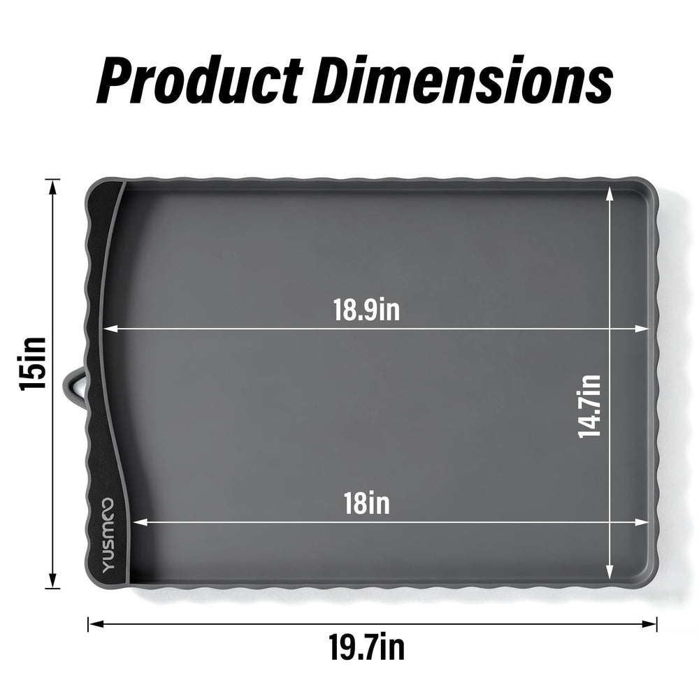 Tapis YUSMOO en silicone sans BPA, imperméable et résistant aux taches.