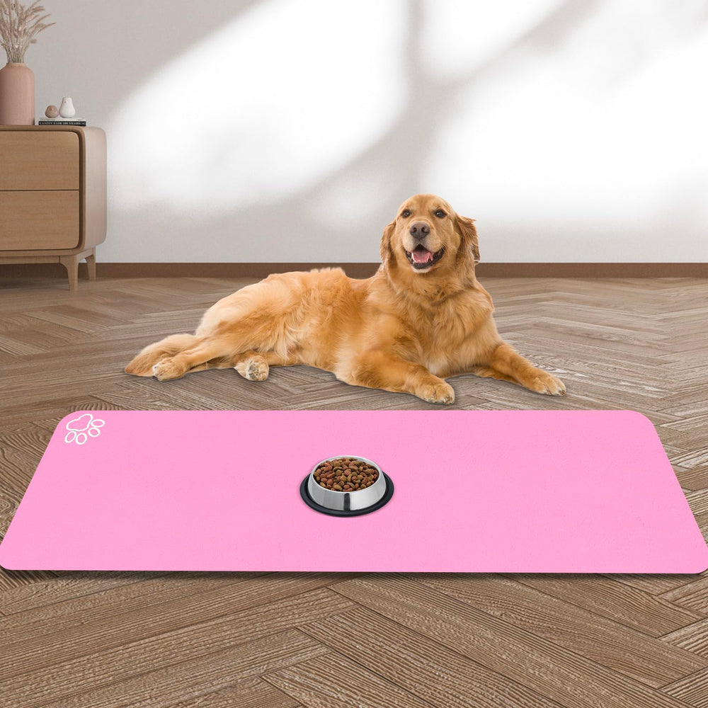 Tapis yuzshin grand pour chiens et chats, double bols pratique