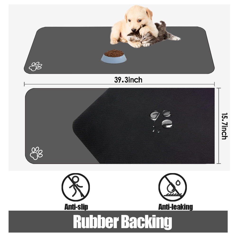 Tapis yuzshin avec deux bols, solution pratique pour repas double