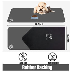 Tapis yuzshin avec deux bols, solution pratique pour repas double