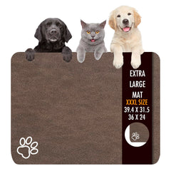 Tapis nourriture Yuzshin 36x24 : absorption rapide pour chien et chat.