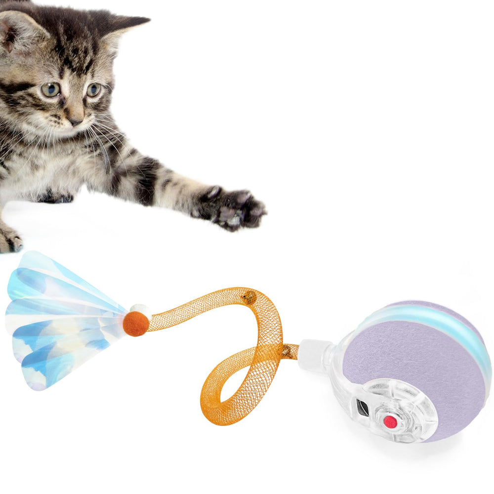 Balle interactive YVE LIFE pour chat en intérieur, stimule l activité quotidienne.