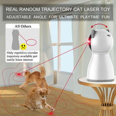 Jouet laser YVE LIFE activé par mouvement pour chats d'intérieur actifs et curieux.
