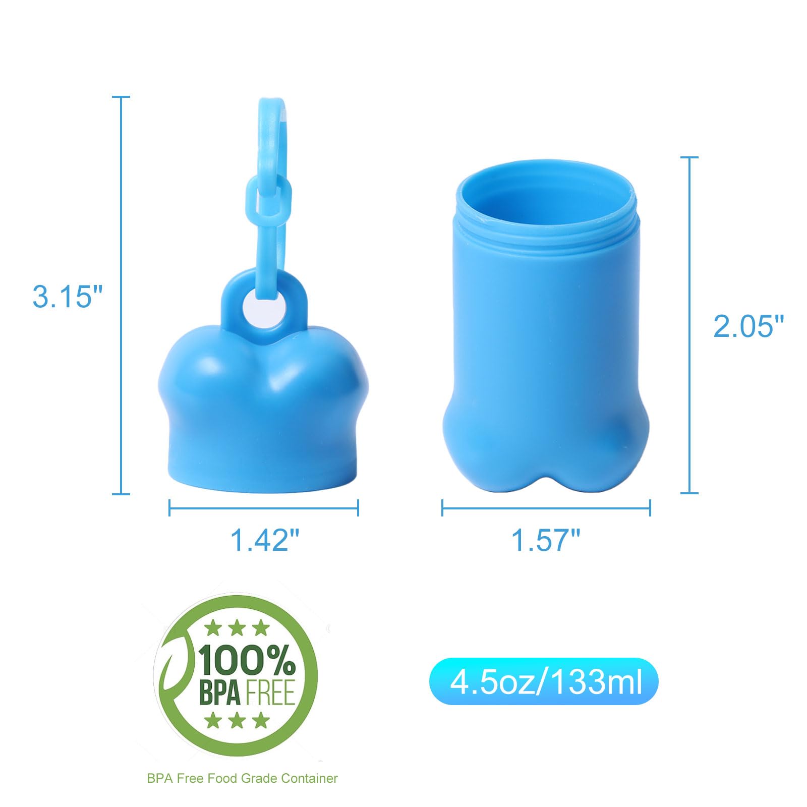 Conservateur compact Yvnicll pour croquettes, garde les friandises fraîches