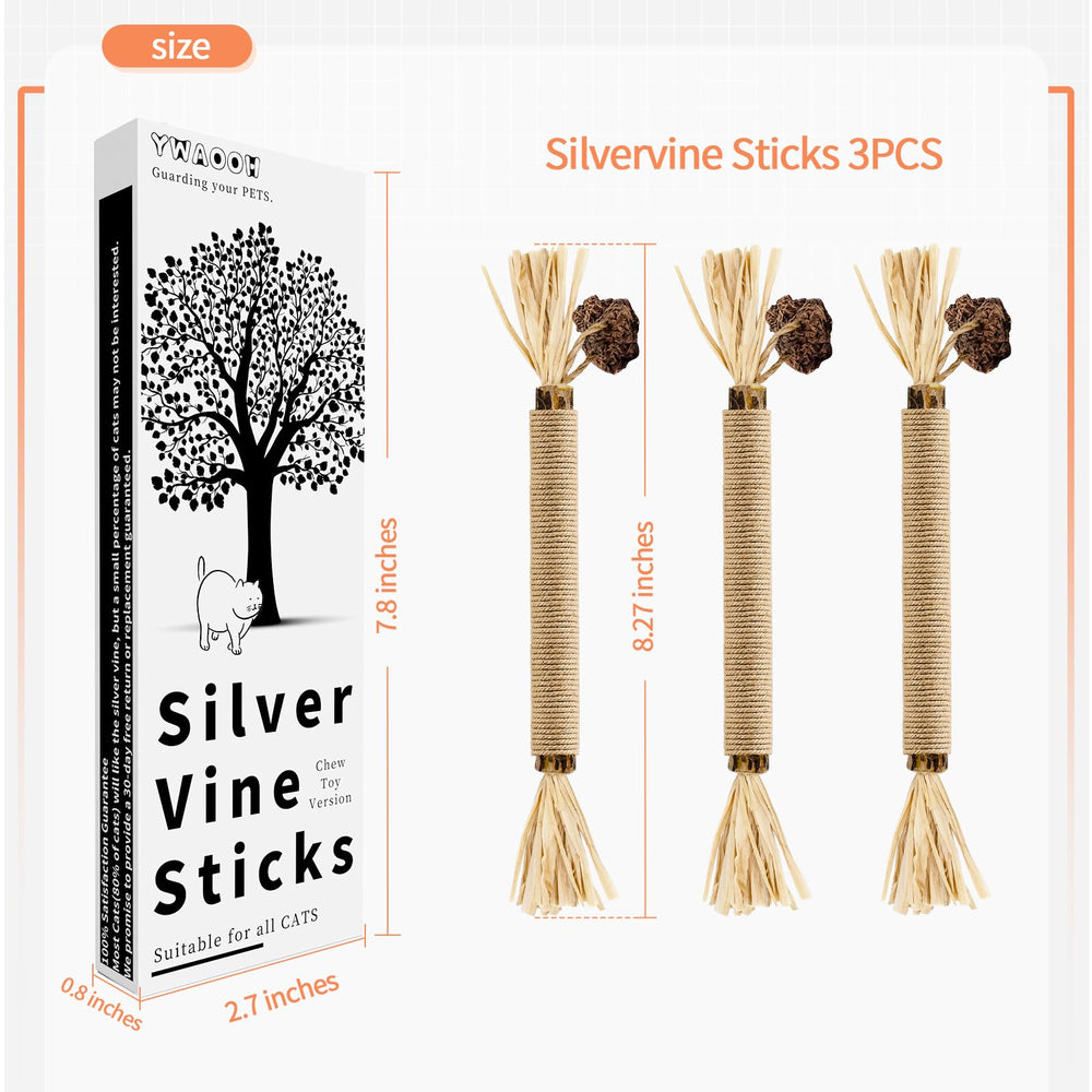 Interactivité et mouvement: sticks Silvervine YWAOOH pour chats de tous âges