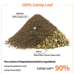 YWAOOH Catnip – processus basse température préserve népetalactone active.