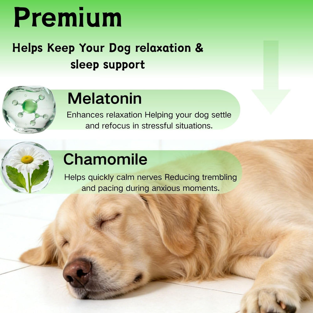 YWUJID friandises melatonine, option quotidienne sans céréales pour chien.