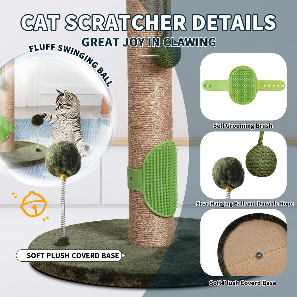 Auto-brosse pour toilettage facile et rapide du pelage.