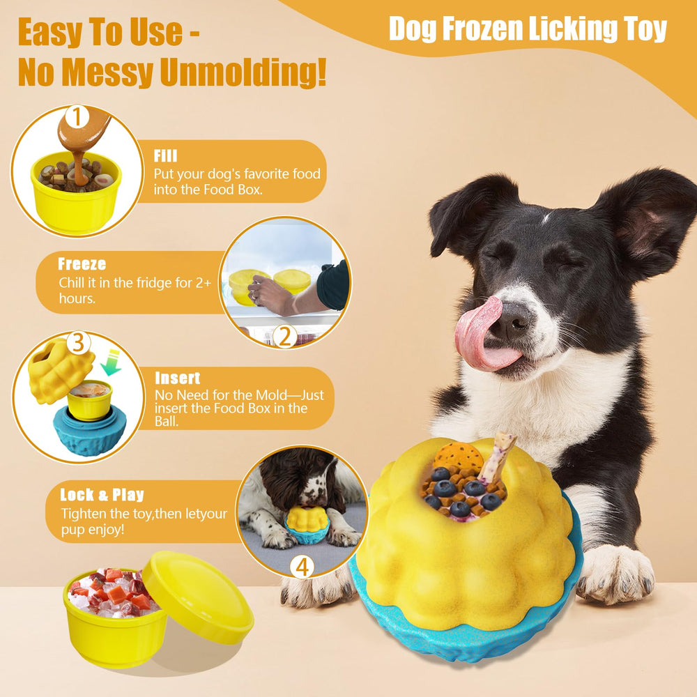 YZHDUXIU Design bleu et jaune attire l’attention du chien lors du jeu