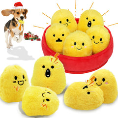 YZHDUXIU jouet nugget poulet interactif pour chien avec sifflet