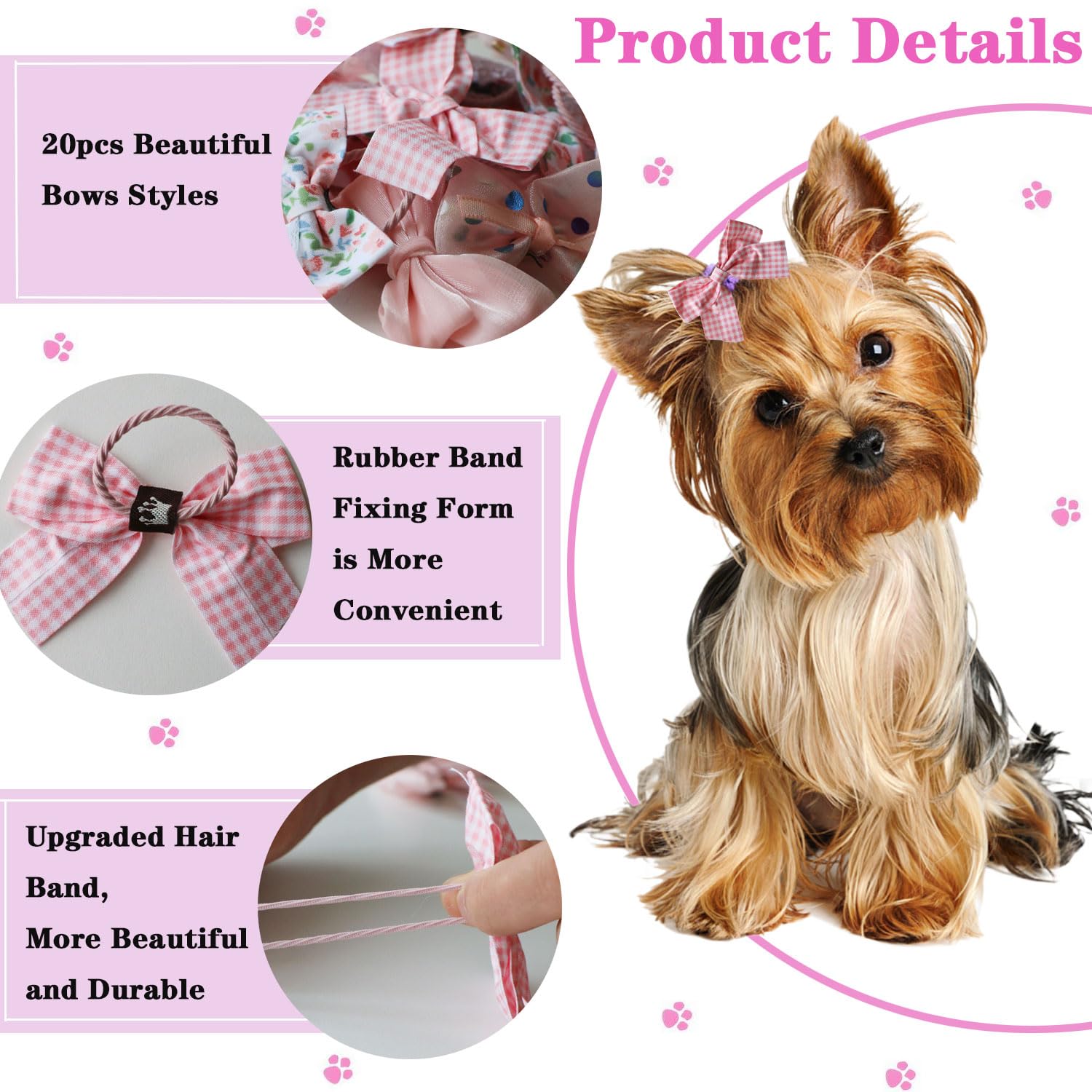 Zaabaazina: bandes élastiques pour chien, fixation facile et sûre.