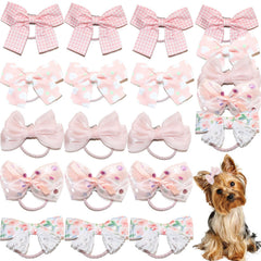 Zaabaazina: nœuds pour poil de chien assortis, 20 modèles pour varier le style.