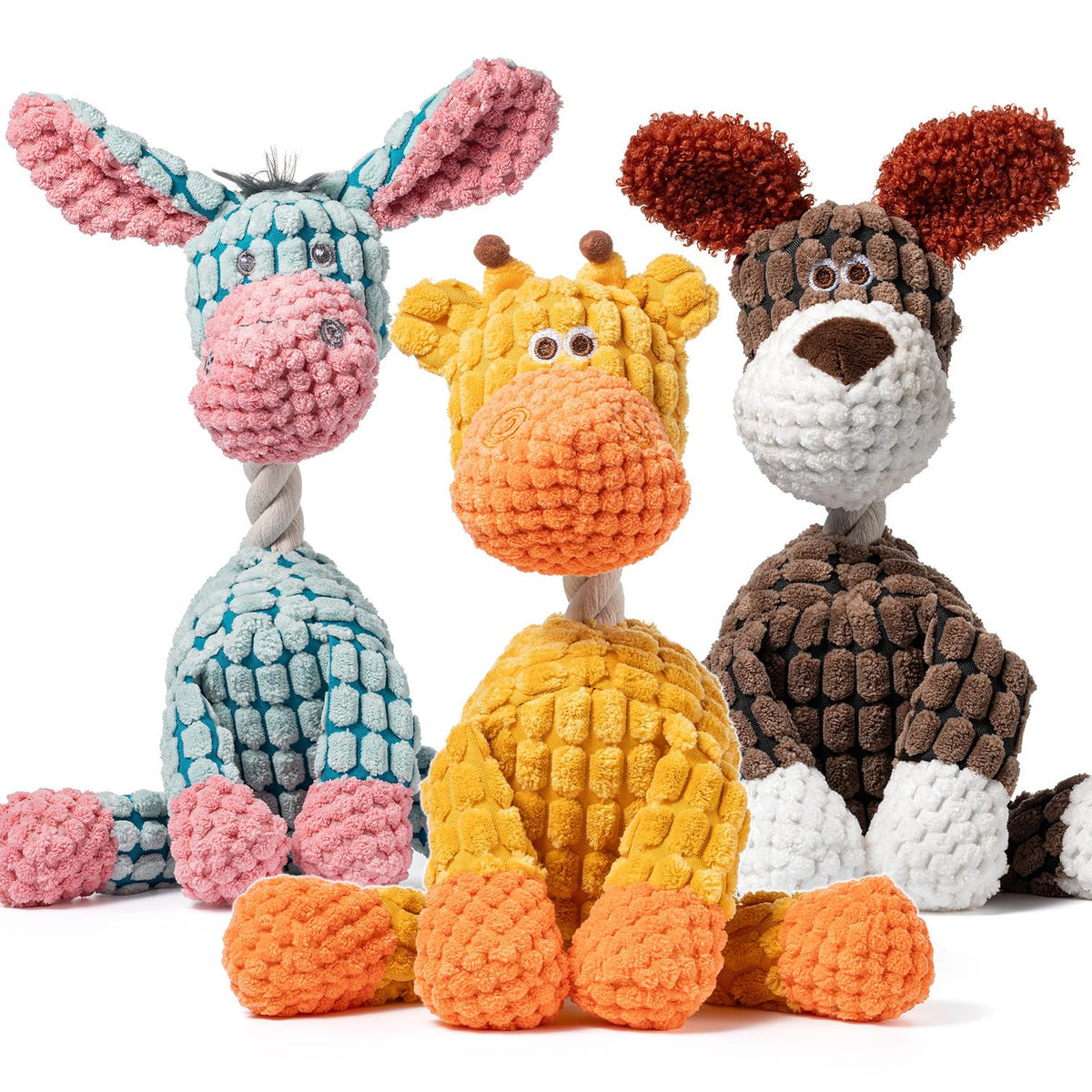 Zagrine âne, jouet peluche avec sifflet, parfait pour divertir votre chien.