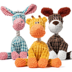 Zagrine âne, jouet peluche avec sifflet, parfait pour divertir votre chien.