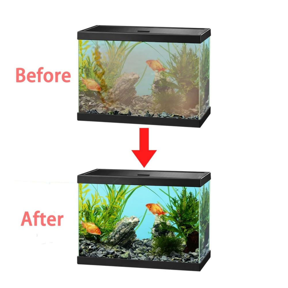 ZAIREG tablettes purification eau aquarium: eau claire et lumineuse rapidement.