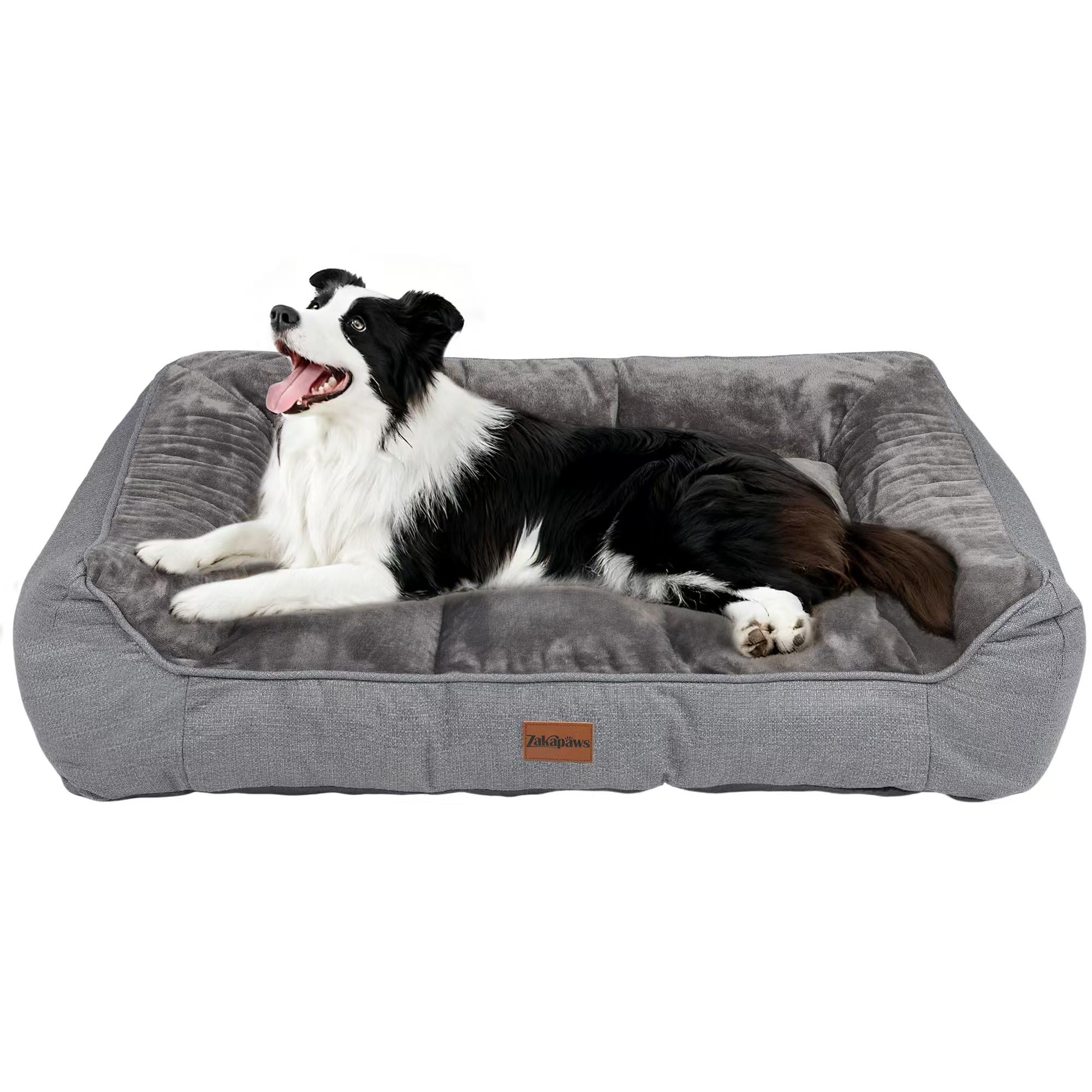 ZAKAPAWS coussin orthopedique chien grand, soutien durable pour les articulations.