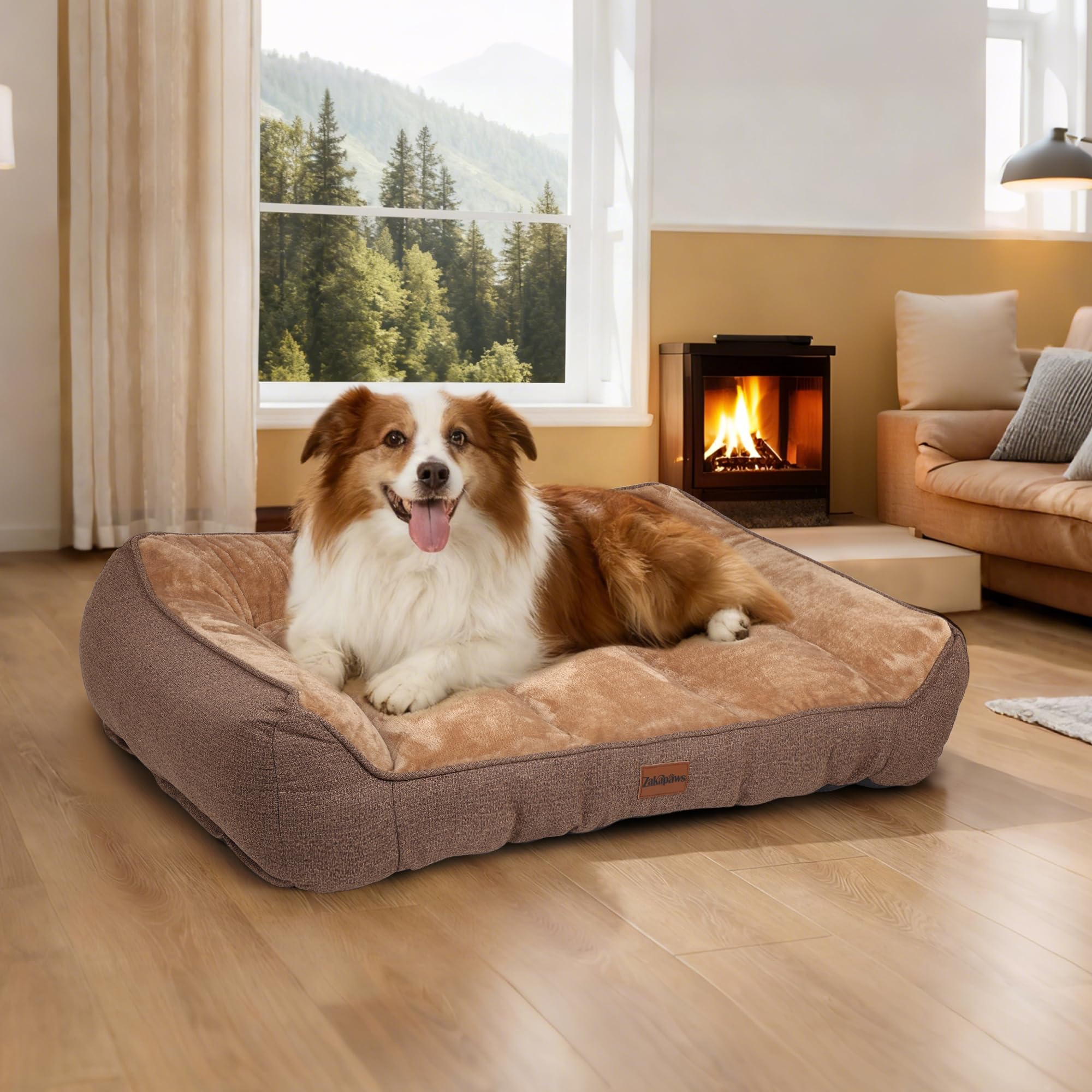 ZAKAPAWS lit grande taille, idéal pour chiens de grande race et confort durable