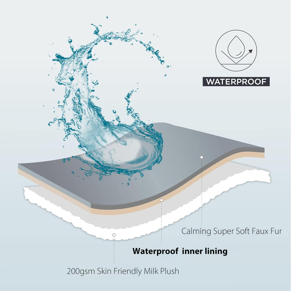 Couverture ZAKAPAWS facile d’entretien crème, lavage en machine à froid.