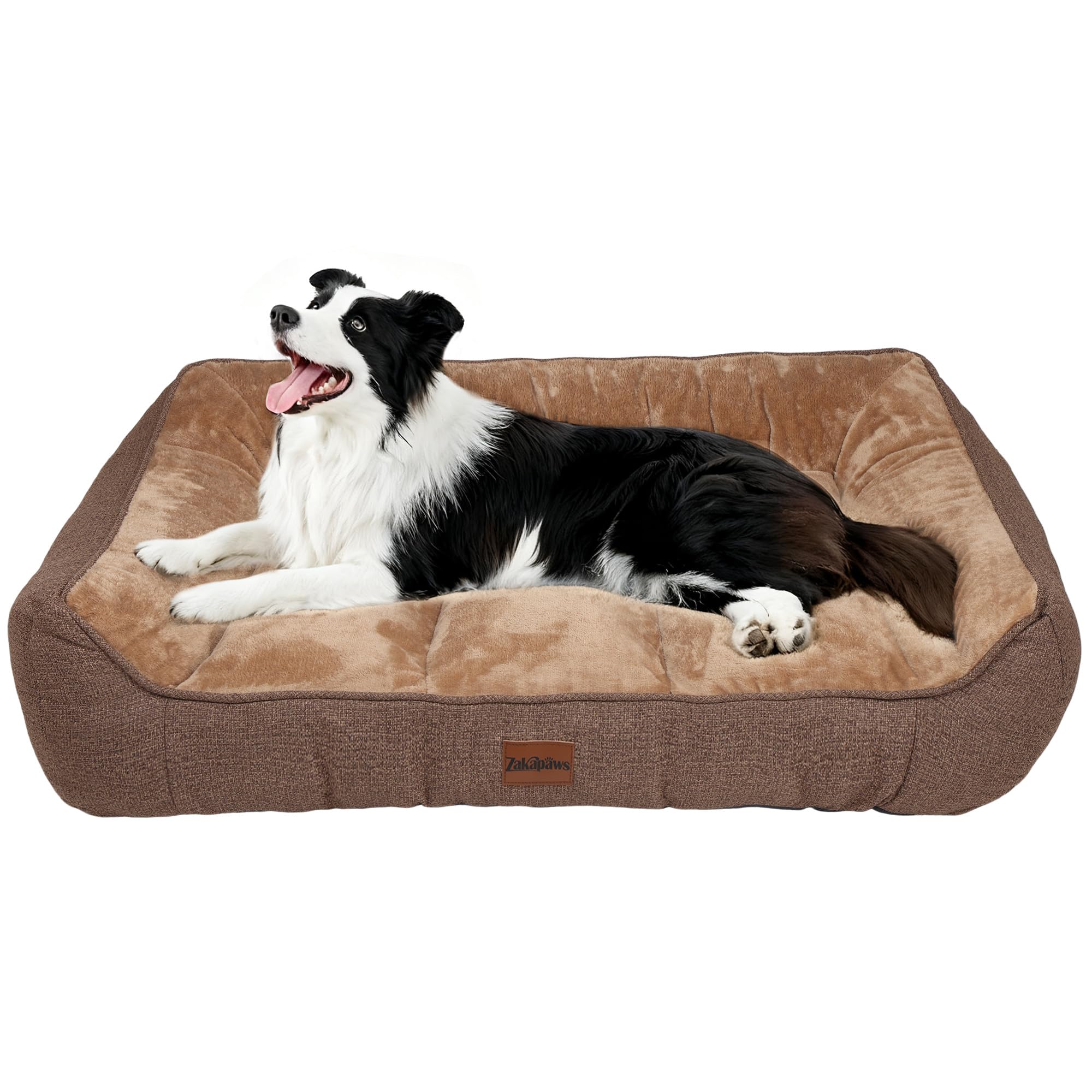 ZAKAPAWS lit orthopédique pour gros chien, couchage stable et cosy