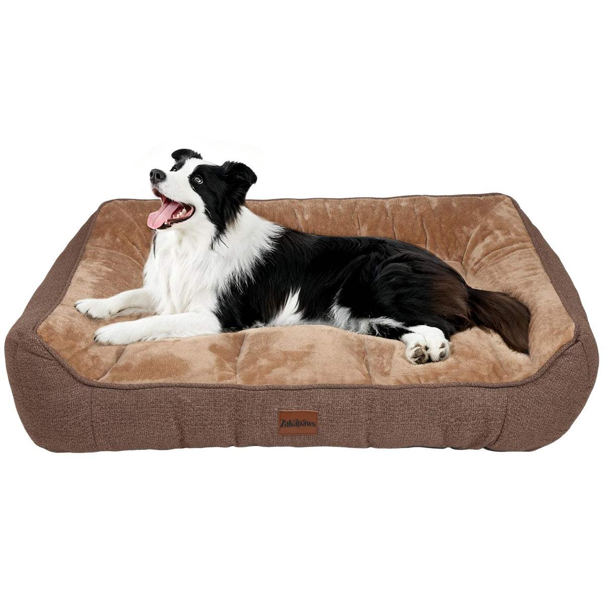 ZAKAPAWS lit orthopédique pour gros chien, couchage stable et cosy