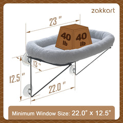 Zakkart lit doux et confortable pour siestes près de la fenêtre.