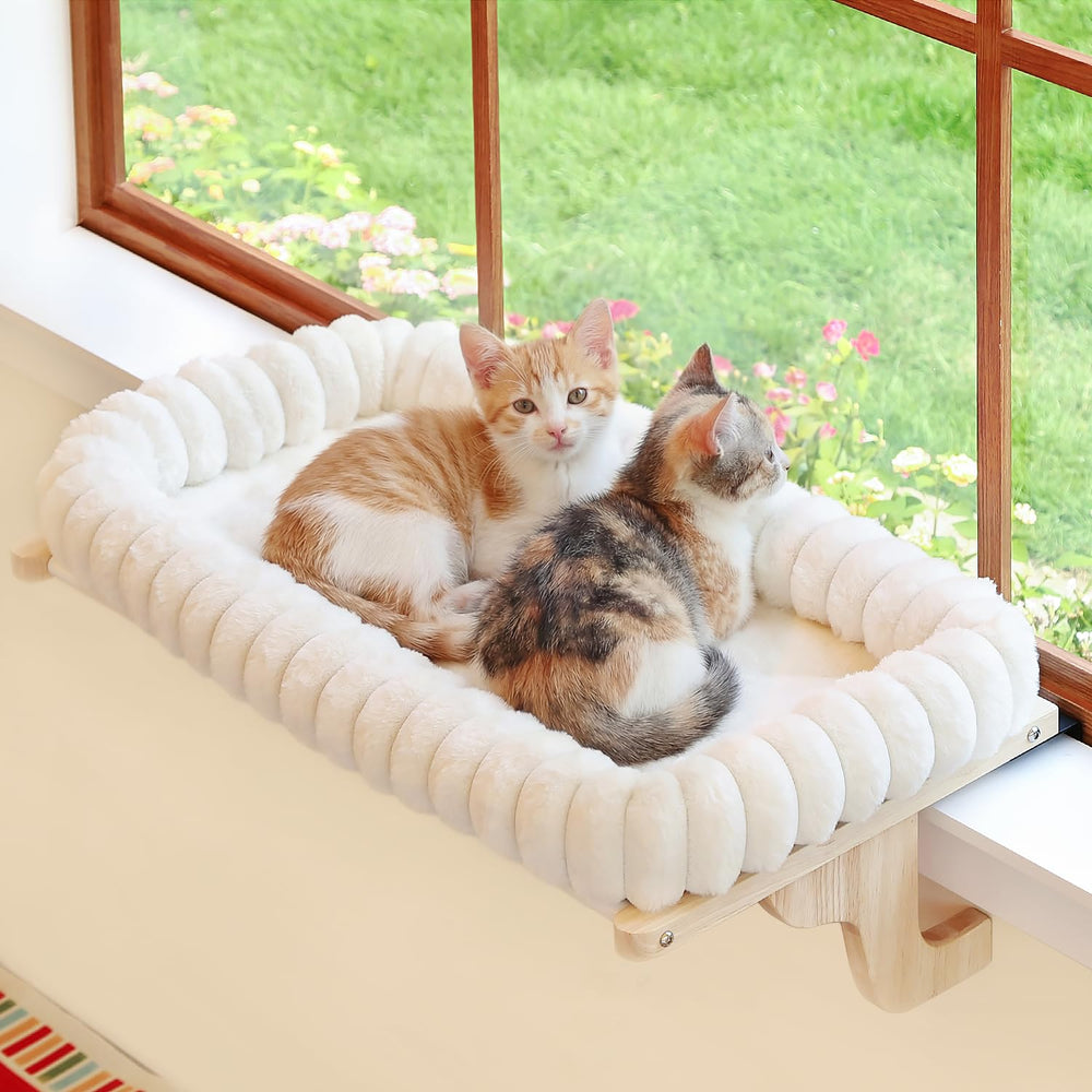 Zakkart SnugCloud perchoir chat fenêtre naturel, endroit sûr et ensoleillé.