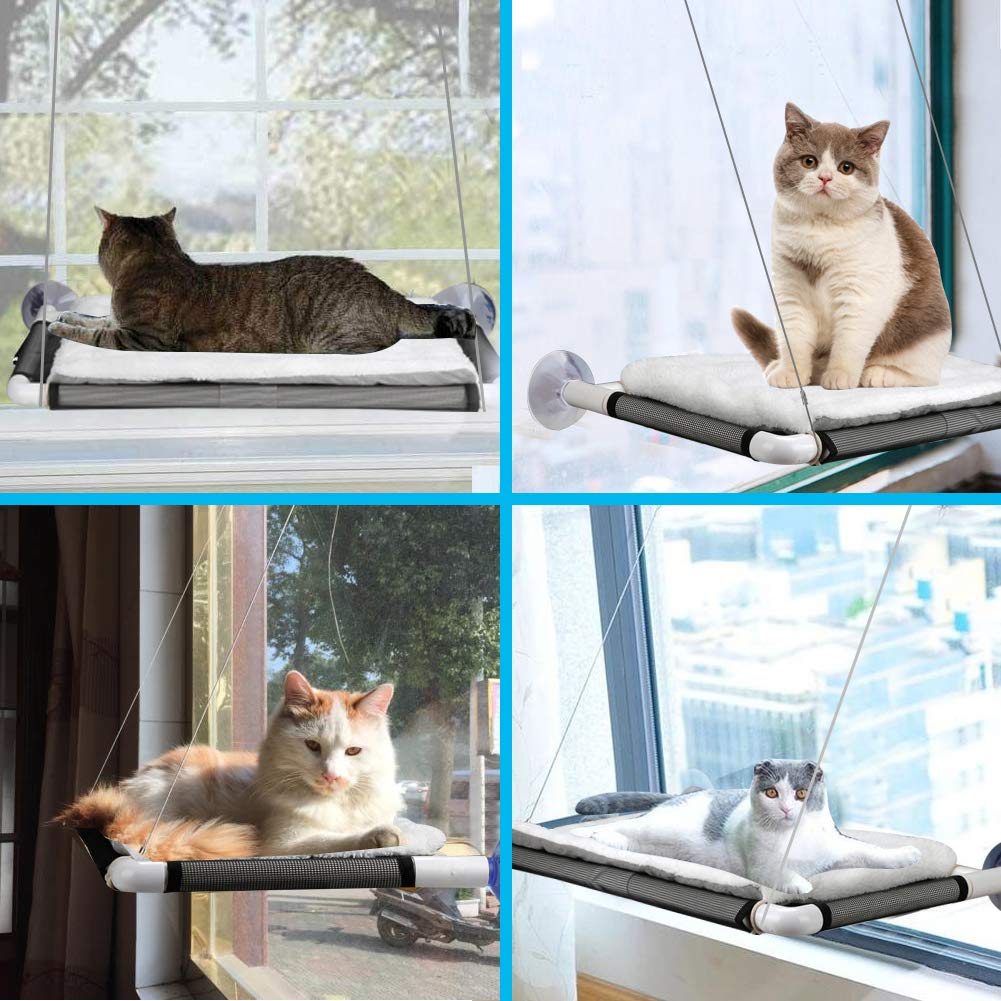 ZALALOVA siège-fenêtre chat: couverture polaire offerte inclus