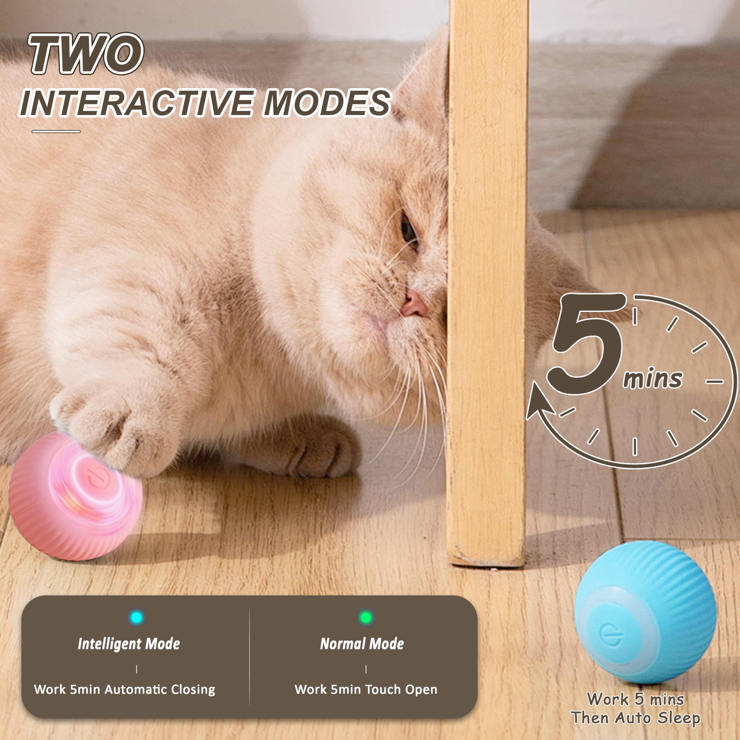 Balle chat silicone doux de ZALBYUY, contact sûr et agréable.