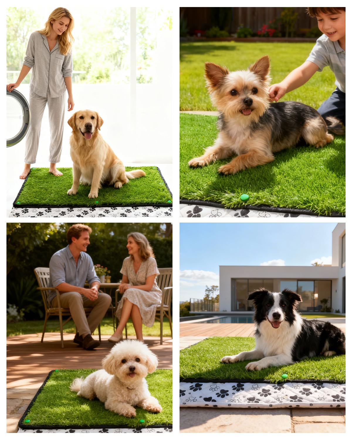 Zalhyrox tapis herbe usage voyage, ideale pour les trajets