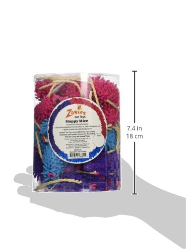 Ensemble de 42 jouets Zanies Moppy Mice prêt à l usage
