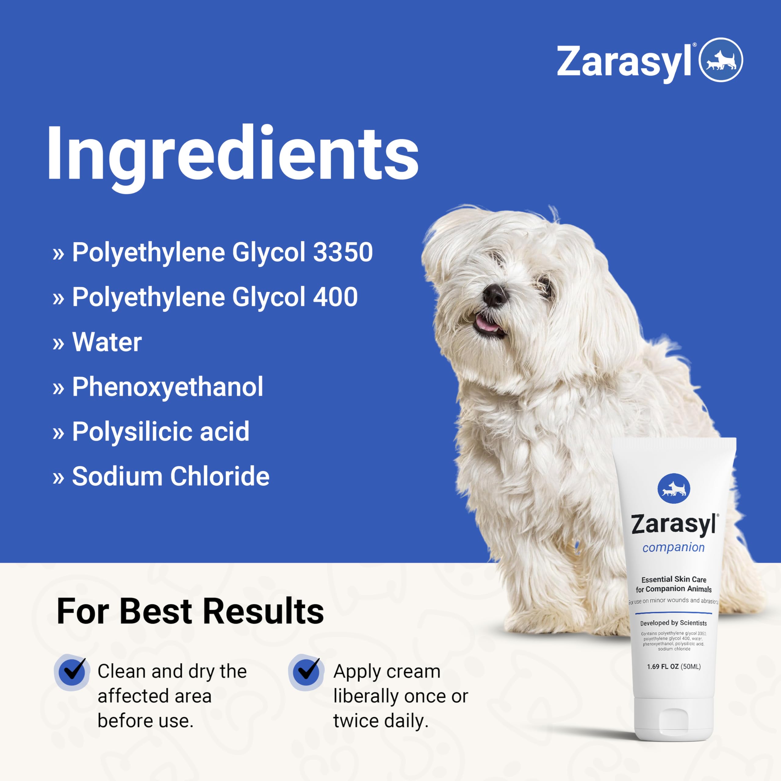 Zarasyl Companion: osa-liberation-prolonnee libère l’acide orthosilicique pour les tissus.