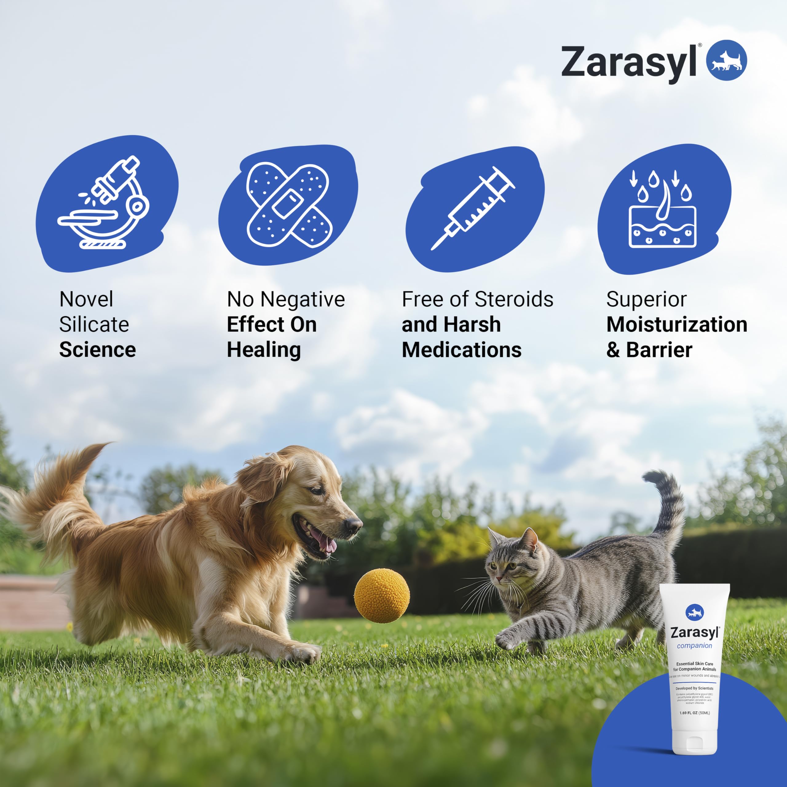 Zarasyl Companion: soin-petite-plaie favorise un environnement favorable à la peau.