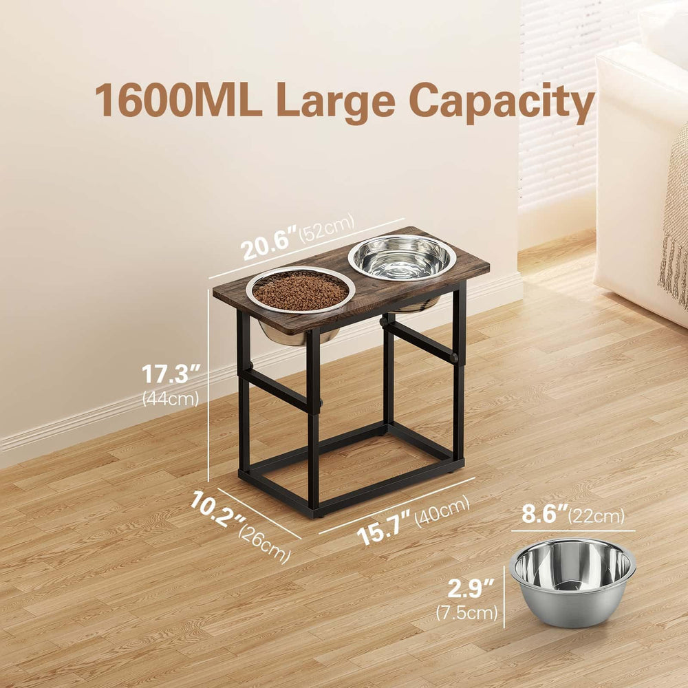 Capacité 1600 ml par bol, idéaux pour les grandes races.