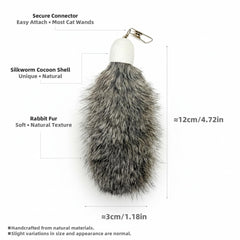 ZAYLUMO remplissage en poil de lapin naturel, texture douce pour le jeu quotidien.