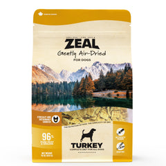 ZEAL Canada Dinde Air-Séché – protéine élevée pour chiens actifs.