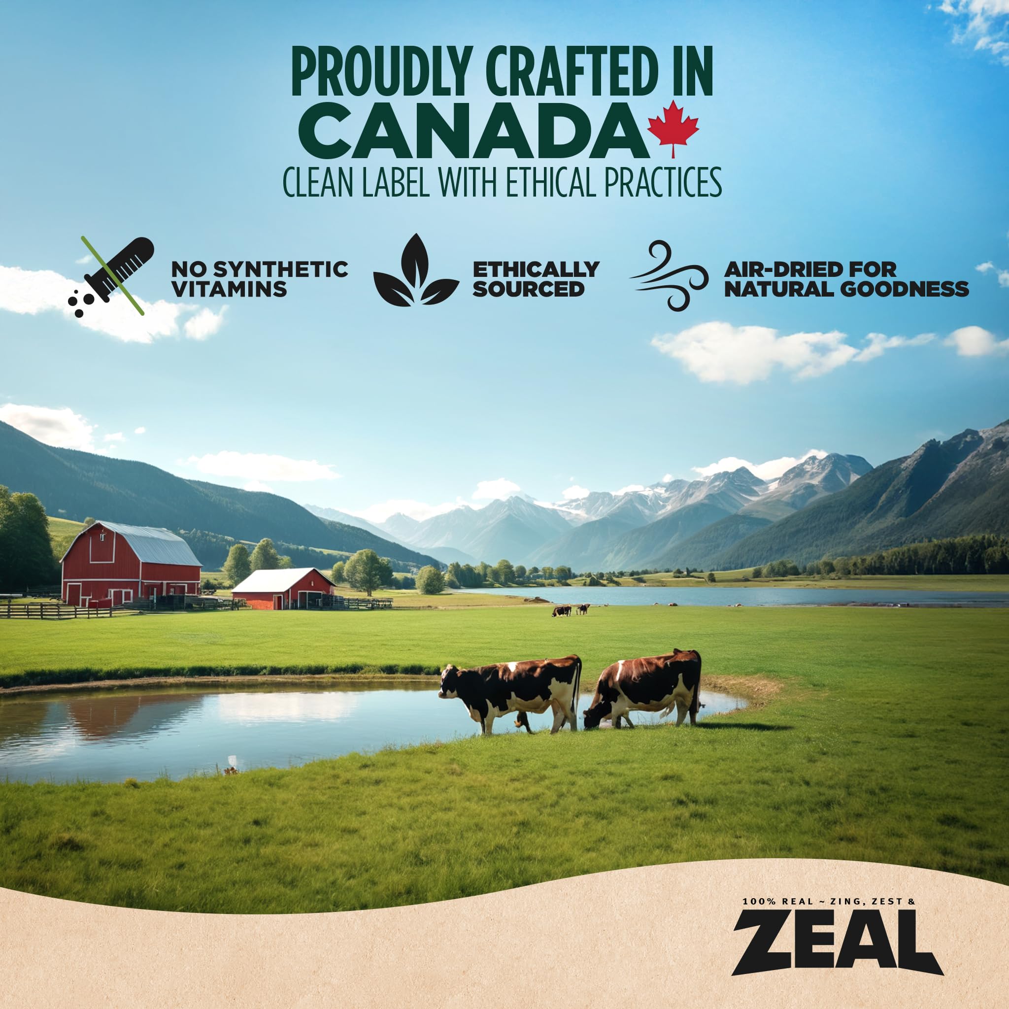 ZEAL Canada Dinde Air-Séché – nutrition pure et préservée lors de l’air séché.