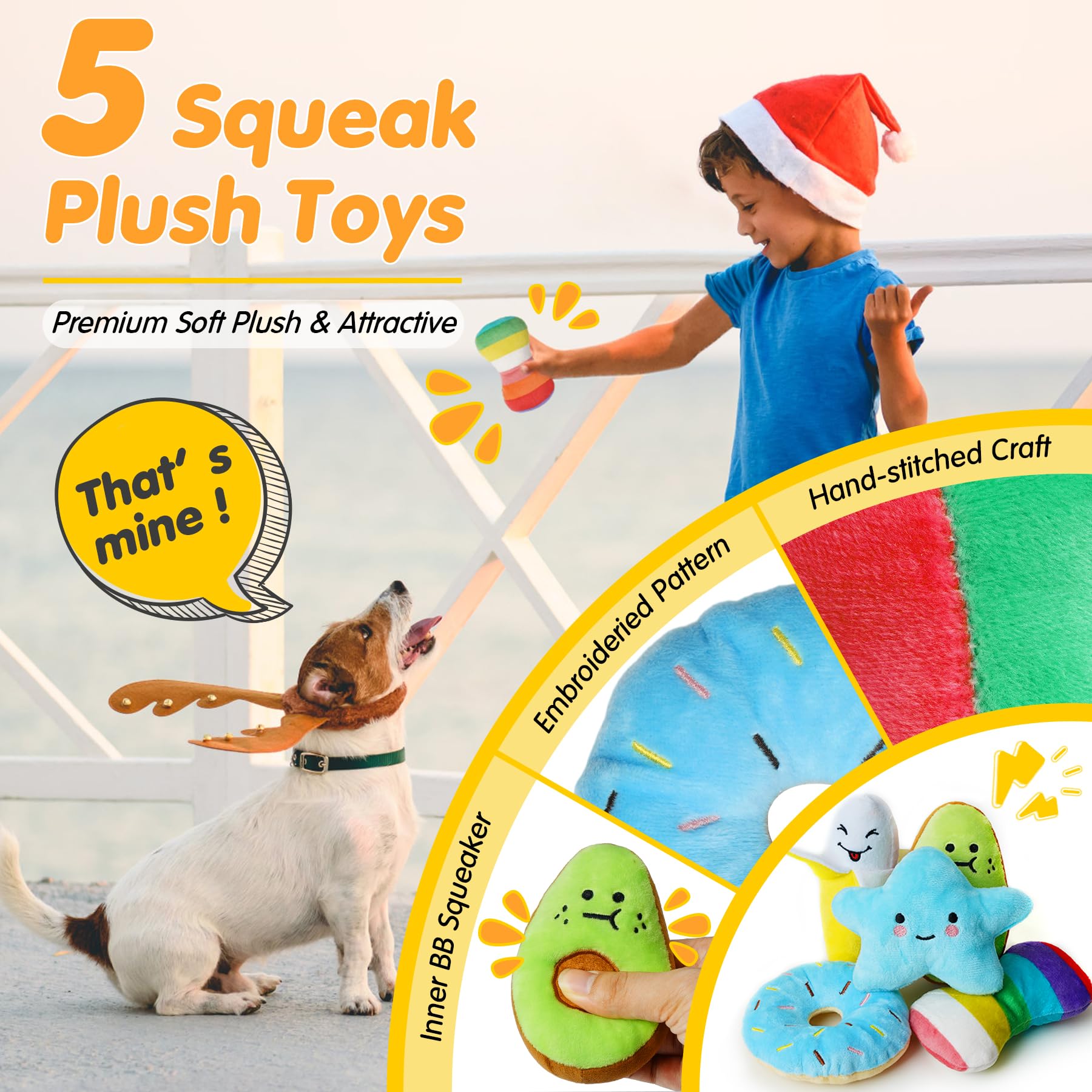 Jouet peluche siffleur Zeaxuie: attire l'attention et lutte contre l'ennui.