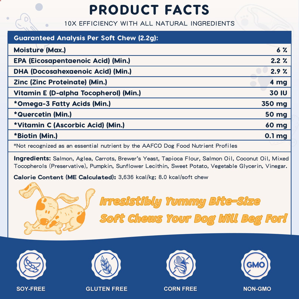 ZEBORA immunité chien saumon: vitamines C et E renforcent les défenses naturelles.