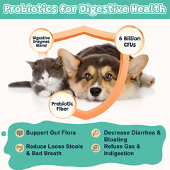 ZEBORA Probiotiques pour chiens – peau et poil sains grâce aux oméga.