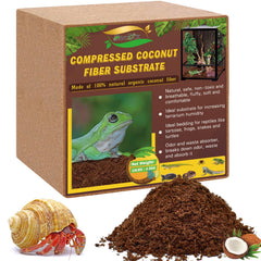 ZeeDix Substrat Coco Fibre 10L, emballage compact prêt au trempage, pratique pour stockage.