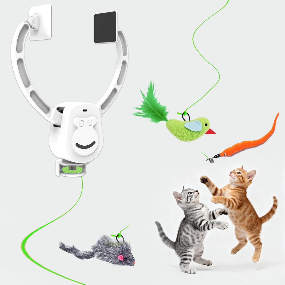 ZEHEXO Oiseau suspendu: jouet interactif pour chats, favorise l'exploration et l'amusement.